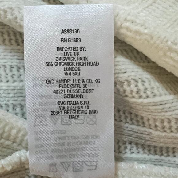 Any Body Long Sleeve Button Front Cardigan Sweater Women's Plus Size 3X Cream - Picture 7 of 7